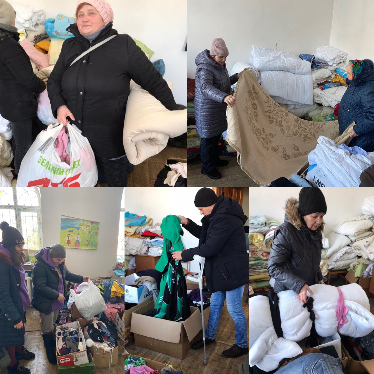 Надаємо теплі речі, пледи та ковдри